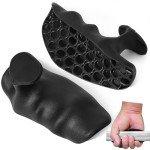 Fingerless Rubber Workout Gloves for Weightlifting