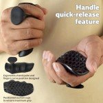 Fingerless Rubber Workout Gloves for Weightlifting