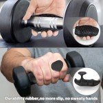 Fingerless Rubber Workout Gloves for Weightlifting
