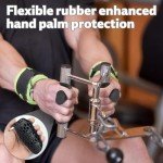 Fingerless Rubber Workout Gloves for Weightlifting