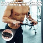Fingerless Rubber Workout Gloves for Weightlifting
