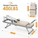 SogesPower 78" Foldable Pilates Reformer Machine