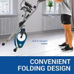 Adjustable Folding Exercise Bike with LCD Display