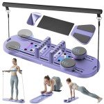 6-in-1 Foldable Pilates Reformer Set for Home