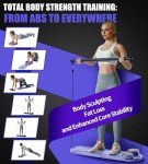 6-in-1 Foldable Pilates Reformer Set for Home