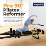 90" Foldable Pilates Reformer Machine for Home Gym