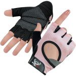 BEAST RAGE Fingerless Workout Gloves - Pink