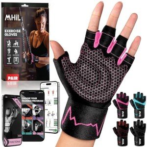 Women's Workout Gloves with Wrist Support & Grip