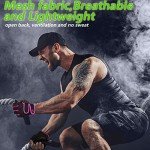 MOREOK Padded Fingerless Workout Gloves - Pink