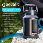 Insulated 1 Gallon Water Bottle - Midnight Black
