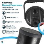 Insulated 1 Gallon Water Bottle - Midnight Black