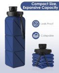 Collapsible BPA-Free Silicone Water Bottle - 20.6oz