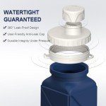 Collapsible Silicone Water Bottle - 610ml Dark Blue