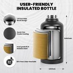 64 oz Insulated Stainless Steel Water Bottle