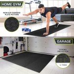 ProsourceFit Interlocking Foam Exercise Mat - Black