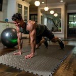 18-Piece Interlocking Gym Flooring Mats Set