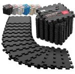 Interlocking EVA Foam Gym Flooring Set - 18 Pieces