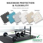 Interlocking EVA Foam Gym Flooring Set - 18 Pieces
