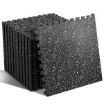 Superjare 24-Pack Rubber Exercise Mats for Home Gym