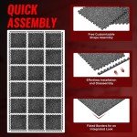 Extra-Thick Interlocking Gym Flooring Mats - 18 Pcs