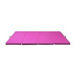 Extra Thick Folding Exercise Mat – Pink 4'x10