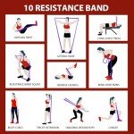 LEEKEY Resistance Bands Set for Home Workouts