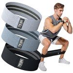 Gray Fabric Resistance Bands for Legs and Booty