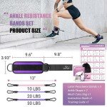 Ankle Resistance Bands for Leg and Glute Workouts