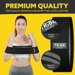 Gray Fabric Resistance Bands for Legs and Booty