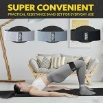 Gray Fabric Resistance Bands for Legs and Booty