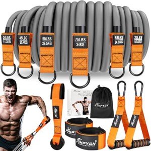 Heavy Resistance Bands with Handles for Home Workouts