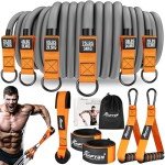 Heavy Resistance Bands with Handles for Home Workouts