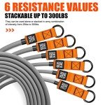 Heavy Resistance Bands with Handles for Home Workouts