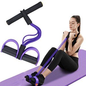 FateFan 6-Tube Elastic Resistance Bands for Fitness