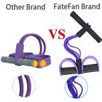 FateFan 6-Tube Elastic Resistance Bands for Fitness