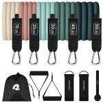 Retrospec 5-Piece Resistance Bands Workout Set