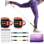 Adjustable Ankle Straps with Resistance Bands Set