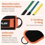 Adjustable Ankle Straps with Resistance Bands Set