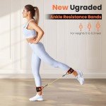Adjustable Ankle Straps with Resistance Bands Set