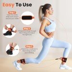 Adjustable Ankle Straps with Resistance Bands Set