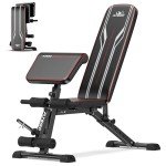 FLYBIRD Adjustable Foldable Weight Bench with Leg Extension