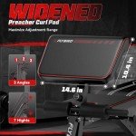 FLYBIRD Adjustable Foldable Weight Bench with Leg Extension
