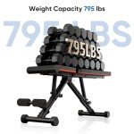 DUMOS Adjustable Weight Bench for Home Gym