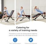 DUMOS Adjustable Weight Bench for Home Gym