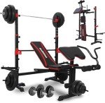 Maidoma 6-in-1 Olympic Weight Bench for Home Gym