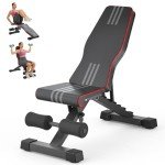 Adjustable Foldable Weight Bench for Home Workouts