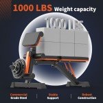XCHIEF 1000 LBS Adjustable Weight Bench
