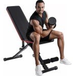 Adjustable Foldable Weight Bench for Home Gym