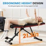 Adjustable Foldable Weight Bench for Home Gym