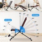 Adjustable Foldable Weight Bench for Home Gym